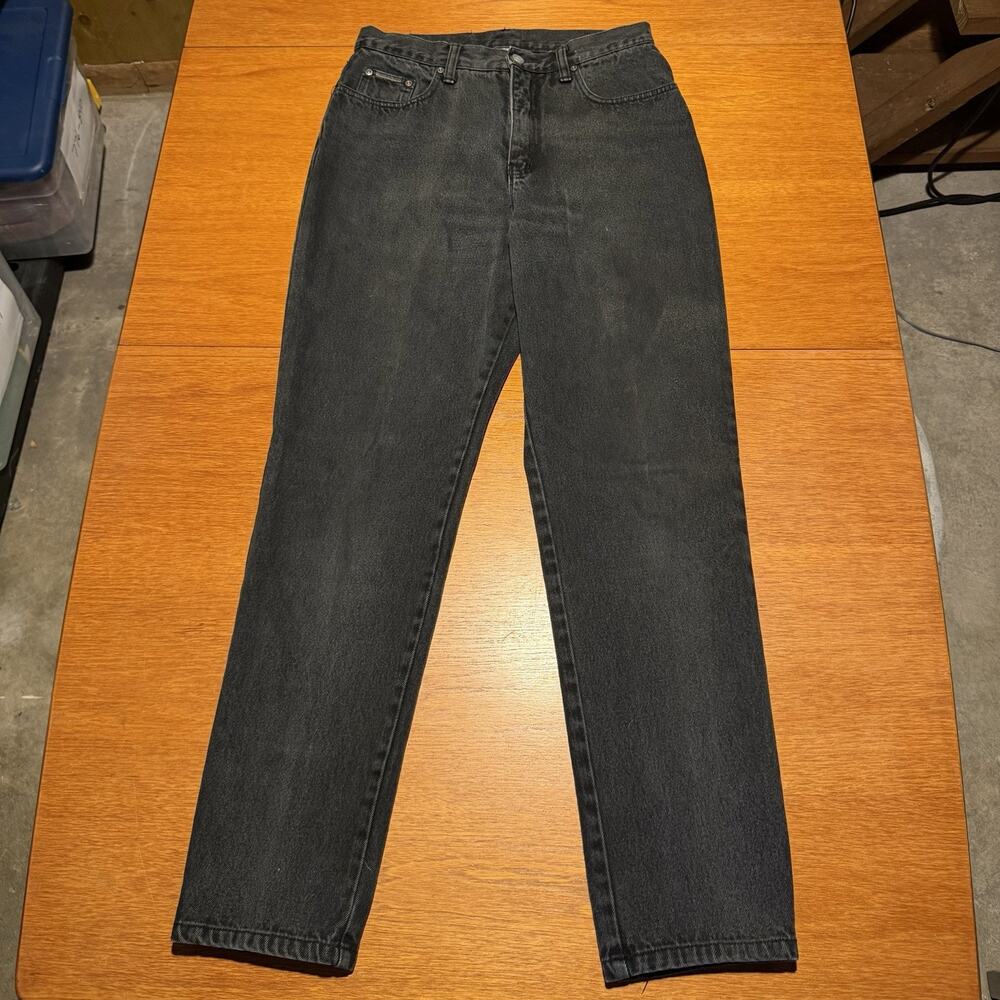 New York & Company Jeans Women's Size 12 Black Cotton Straight Leg Classic Fit
